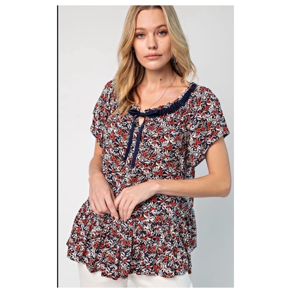 No. 72 1 LEFT 🇺🇸Printed button down top - Picture 3 of 5